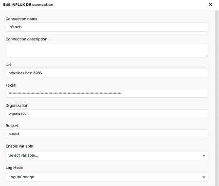 create influxdb connection